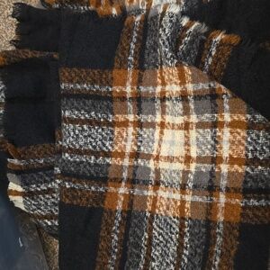 Plaid Wool Scarf